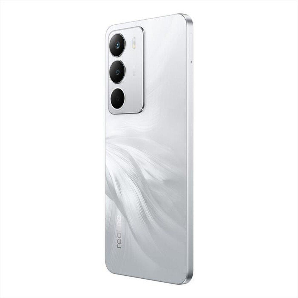 realme C71 White Swan arka çapraz görünüm