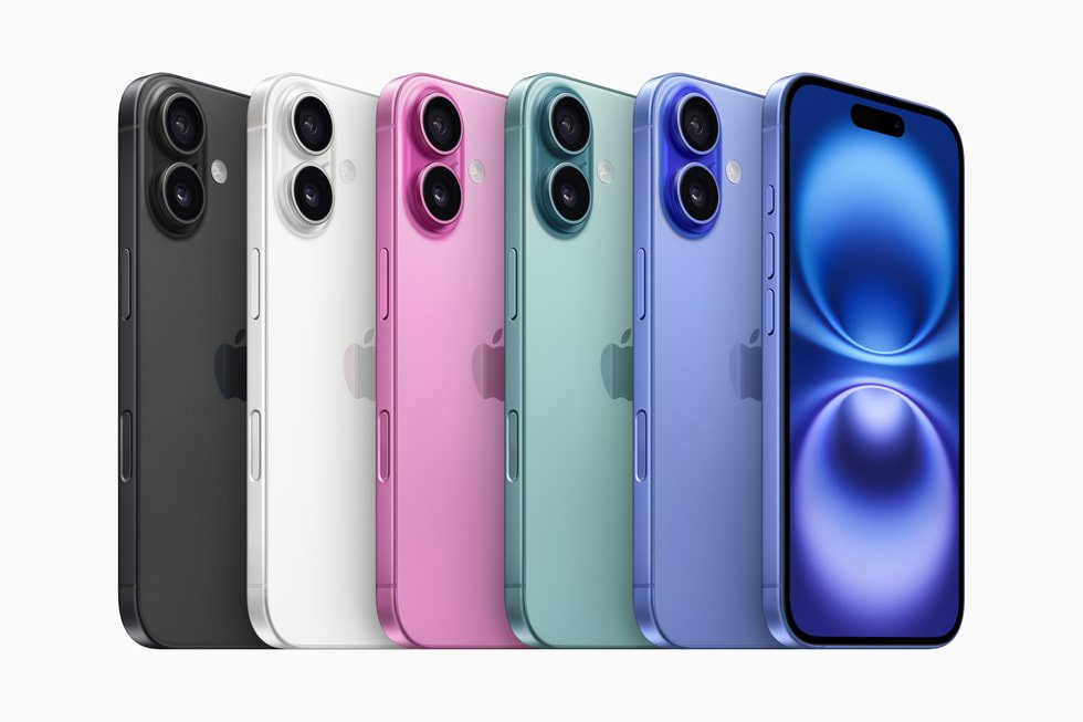 Apple iPhone 16 ve iPhone 16 Plus renk seçenekleri