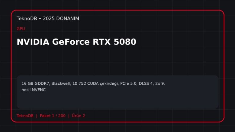 NVIDIA GeForce RTX 5080