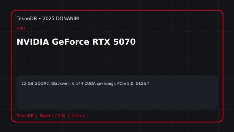 NVIDIA GeForce RTX 5070