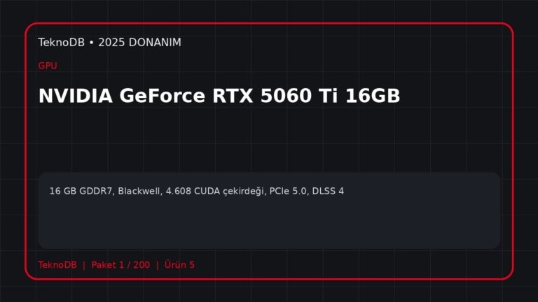 NVIDIA GeForce RTX 5060 Ti 16GB