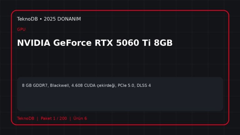 NVIDIA GeForce RTX 5060 Ti 8GB