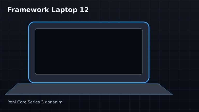 Framework Laptop 12 yenilendi: Yeni Intel Core Series 3 işlemcilerle daha verimli yapı