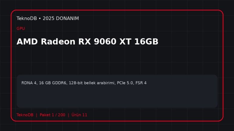 AMD Radeon RX 9060 XT 16GB