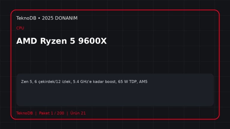 AMD Ryzen 5 9600X