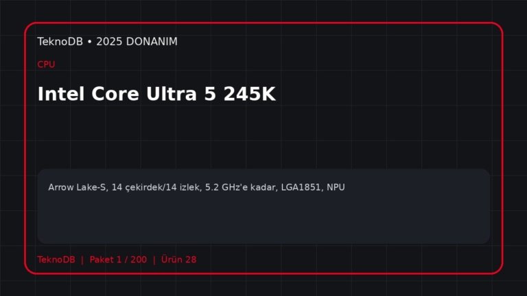Intel Core Ultra 5 245K