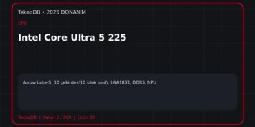 Intel Core Ultra 5 225