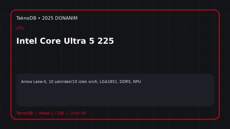 Intel Core Ultra 5 225