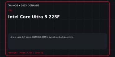 Intel Core Ultra 5 225F