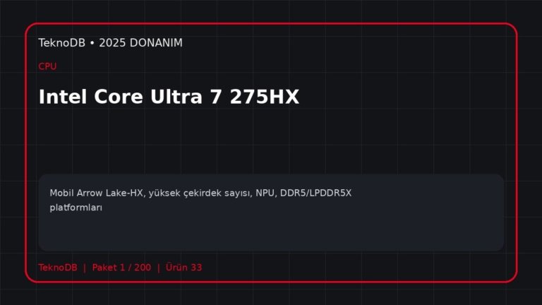 Intel Core Ultra 7 275HX