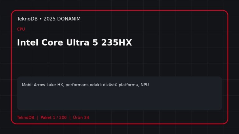 Intel Core Ultra 5 235HX
