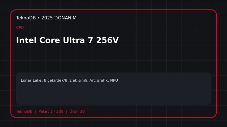 Intel Core Ultra 7 256V