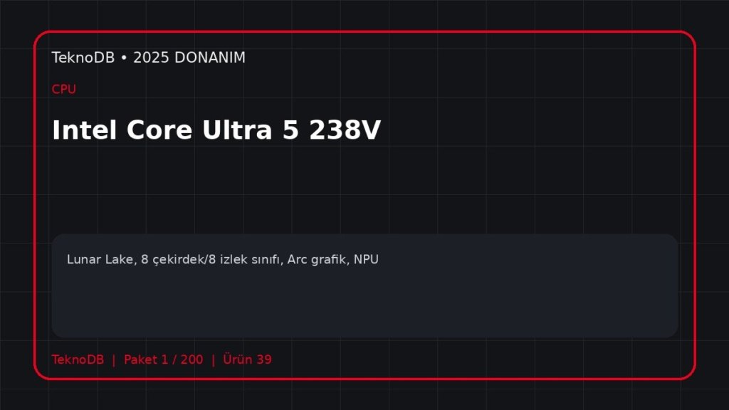 Intel Core Ultra 5 238V