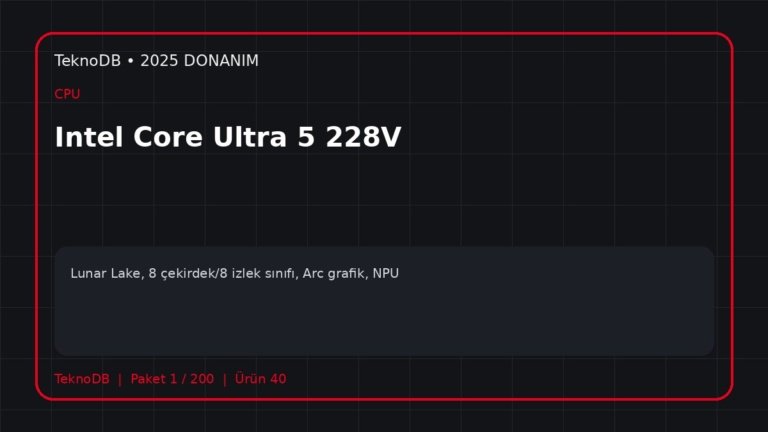Intel Core Ultra 5 228V