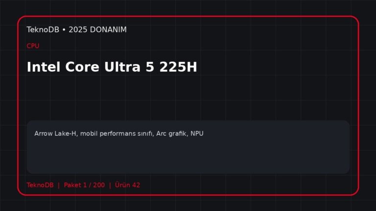 Intel Core Ultra 5 225H