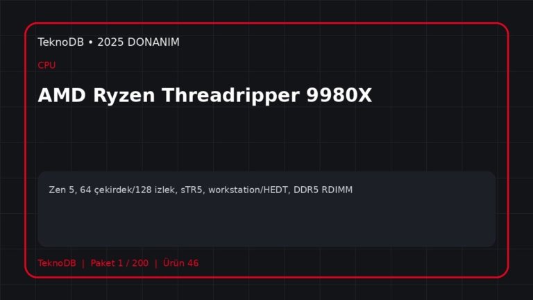 AMD Ryzen Threadripper 9980X