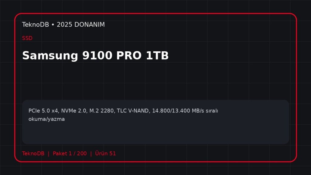 Samsung 9100 PRO 1TB