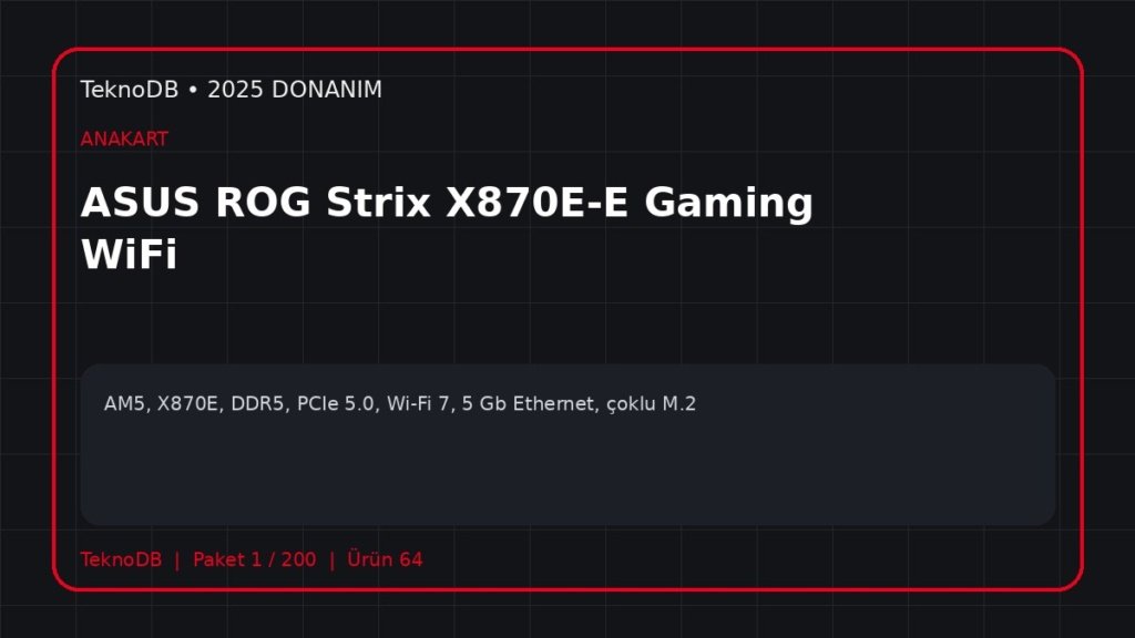 ASUS ROG Strix X870E-E Gaming WiFi
