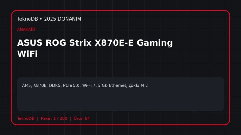 ASUS ROG Strix X870E-E Gaming WiFi