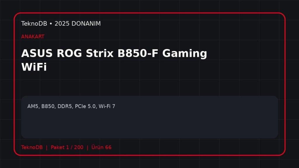 ASUS ROG Strix B850-F Gaming WiFi