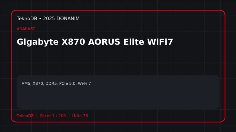 Gigabyte X870 AORUS Elite WiFi7