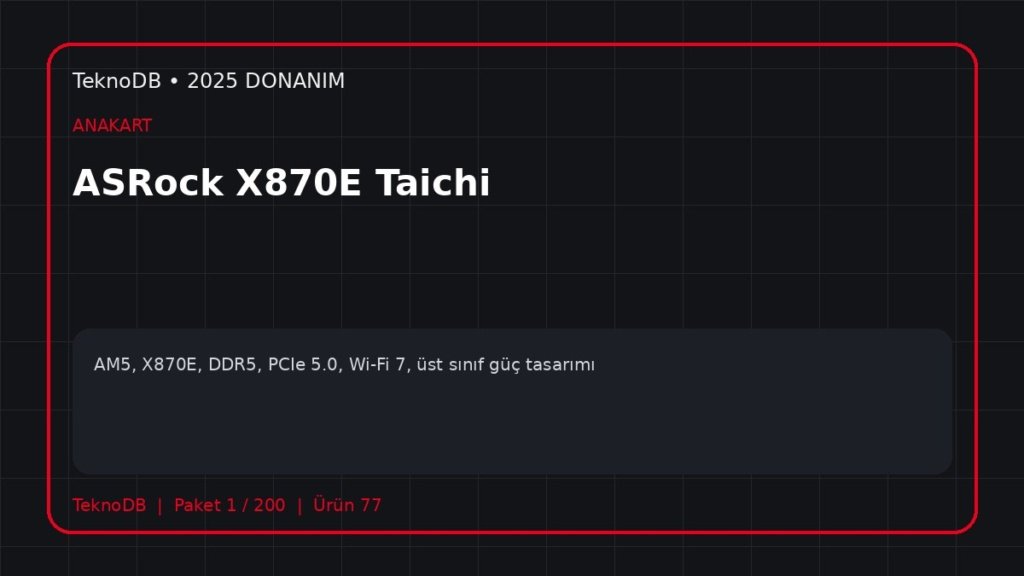 ASRock X870E Taichi