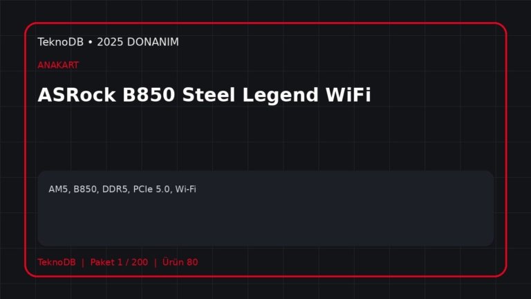 ASRock B850 Steel Legend WiFi