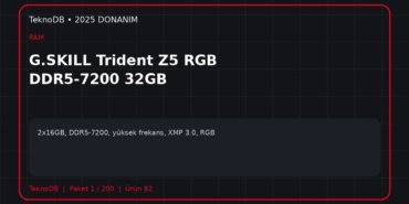 G.SKILL Trident Z5 RGB DDR5-7200 32GB