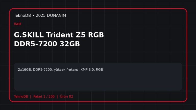 G.SKILL Trident Z5 RGB DDR5-7200 32GB