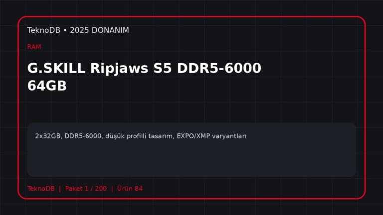 G.SKILL Ripjaws S5 DDR5-6000 64GB