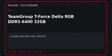 TeamGroup T-Force Delta RGB DDR5-6400 32GB