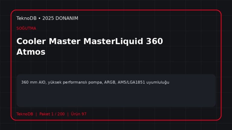 Cooler Master MasterLiquid 360 Atmos