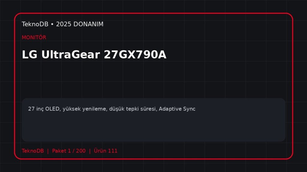 LG UltraGear 27GX790A