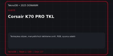Corsair K70 PRO TKL