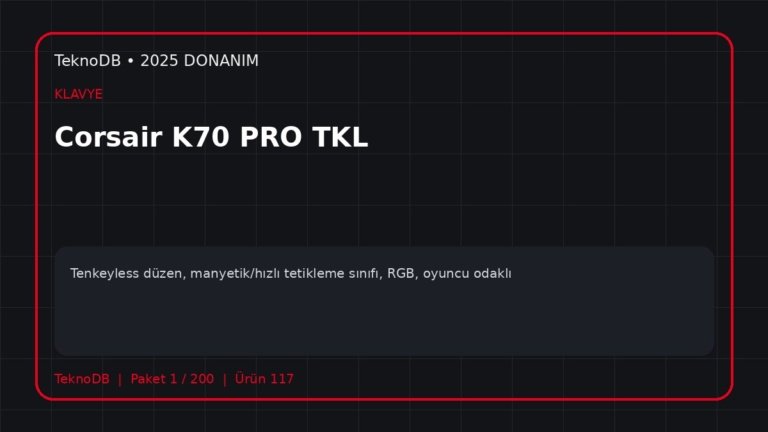 Corsair K70 PRO TKL