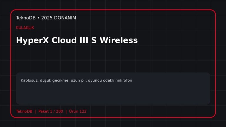 HyperX Cloud III S Wireless