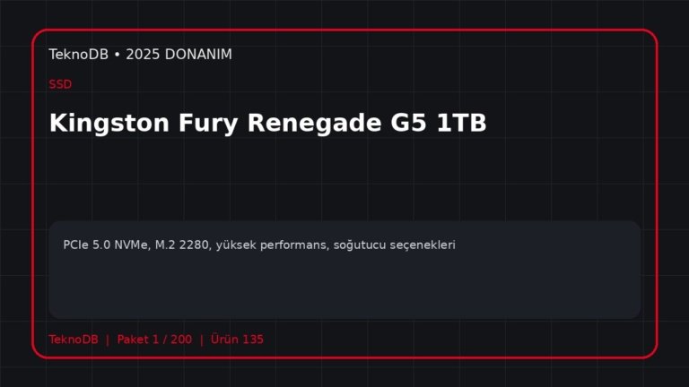 Kingston Fury Renegade G5 1TB