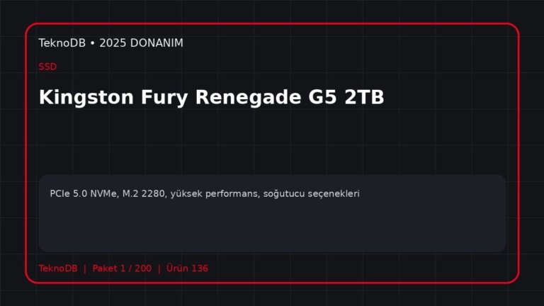 Kingston Fury Renegade G5 2TB