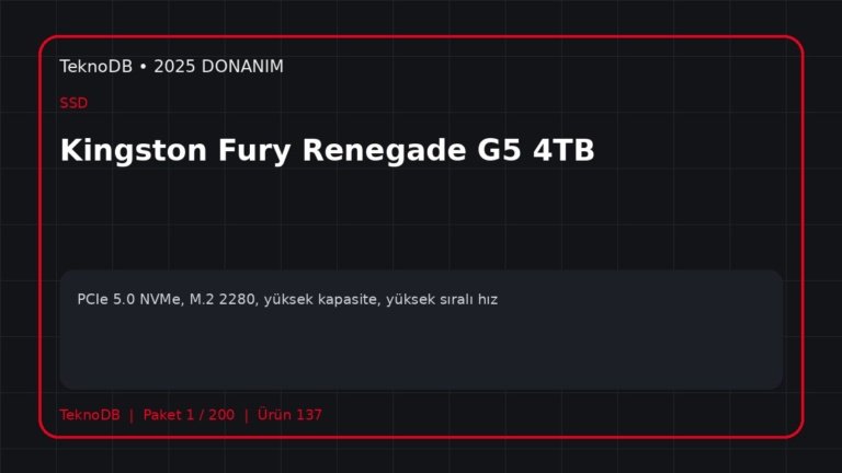 Kingston Fury Renegade G5 4TB
