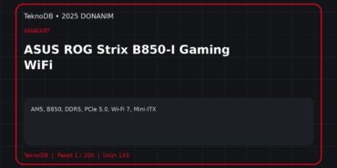 ASUS ROG Strix B850-I Gaming WiFi