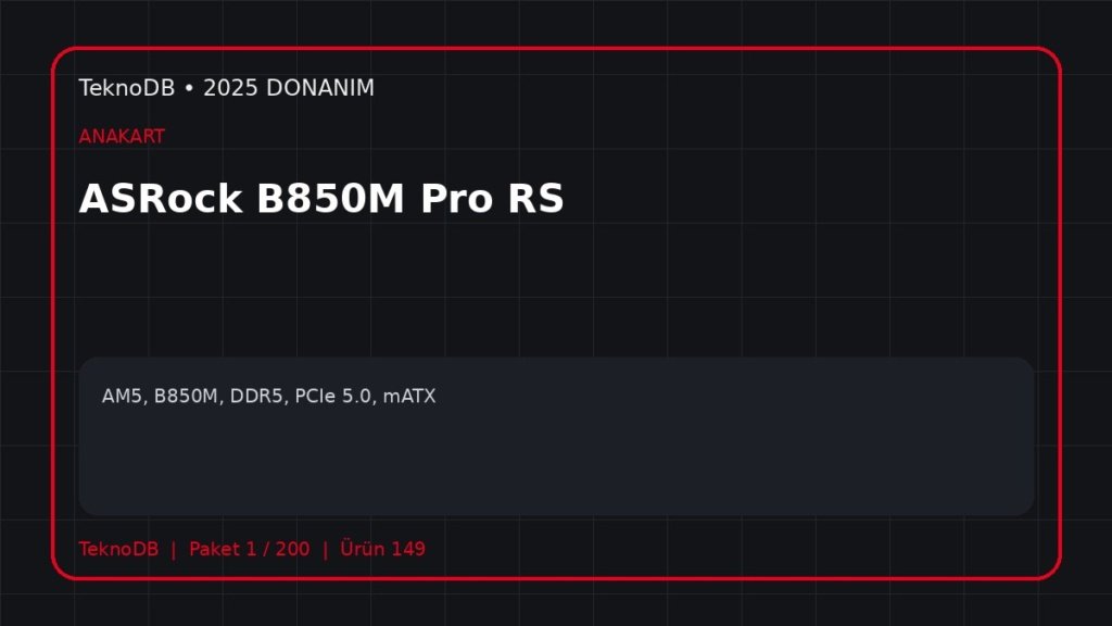 ASRock B850M Pro RS
