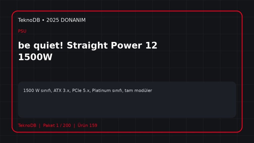 be quiet! Straight Power 12 1500W