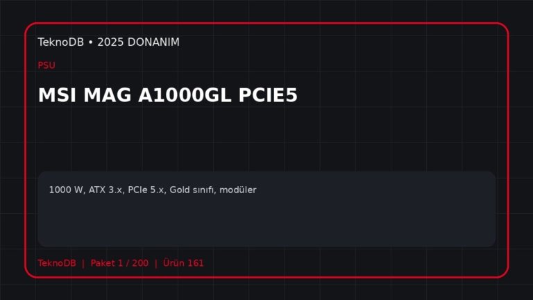 MSI MAG A1000GL PCIE5