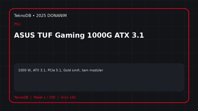 ASUS TUF Gaming 1000G ATX 3.1