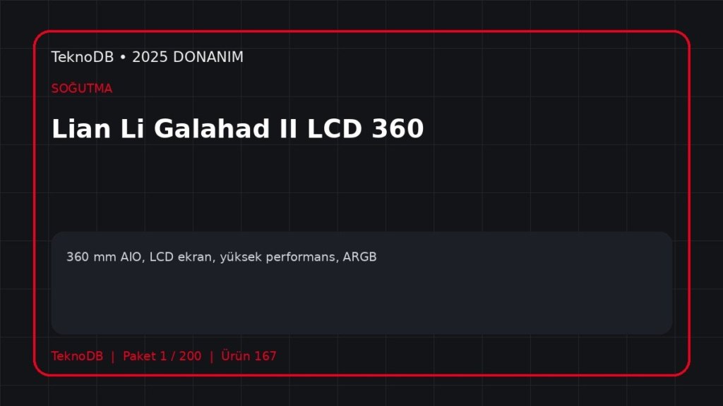 Lian Li Galahad II LCD 360
