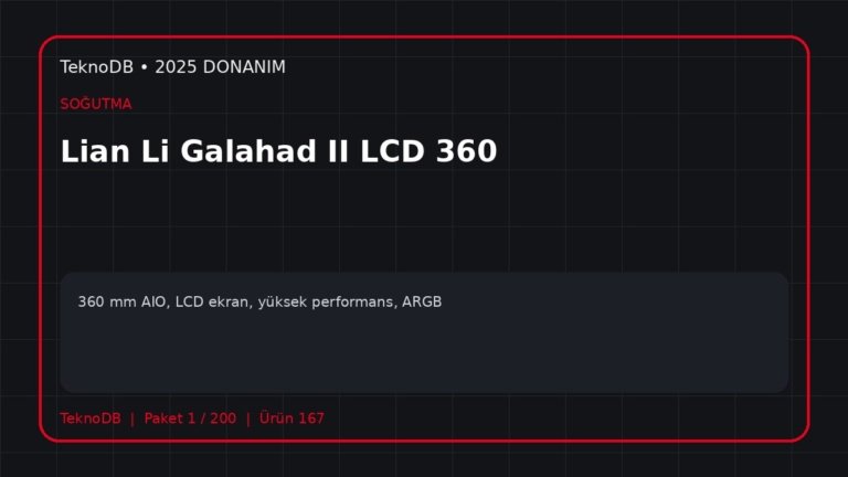 Lian Li Galahad II LCD 360