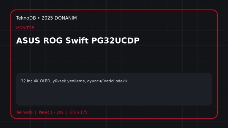 ASUS ROG Swift PG32UCDP
