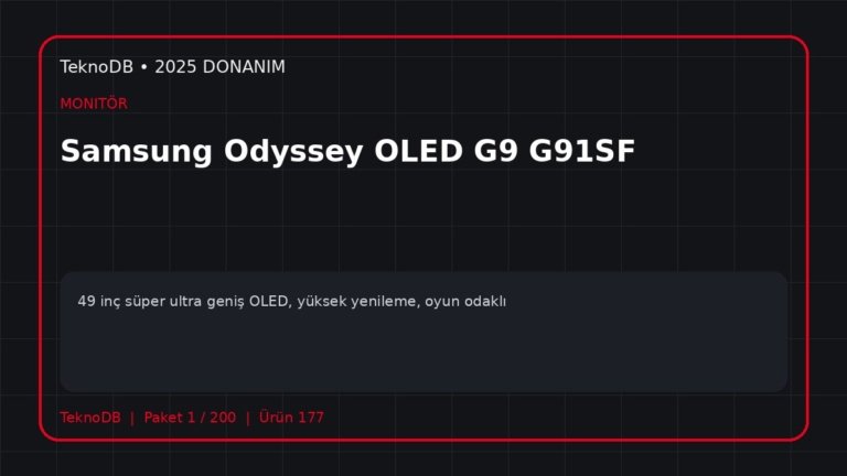 Samsung Odyssey OLED G9 G91SF