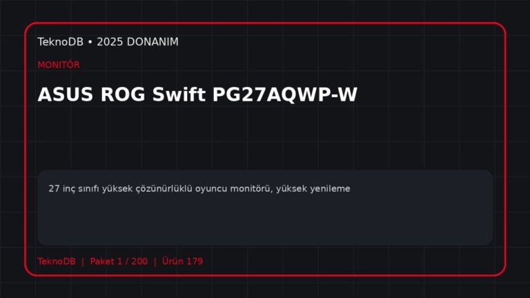 ASUS ROG Swift PG27AQWP-W