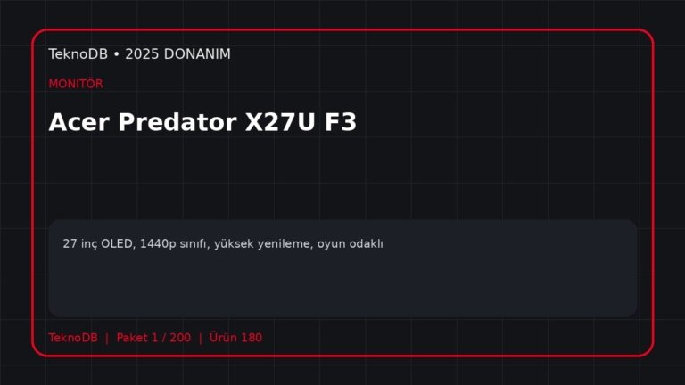 Acer Predator X27U F3